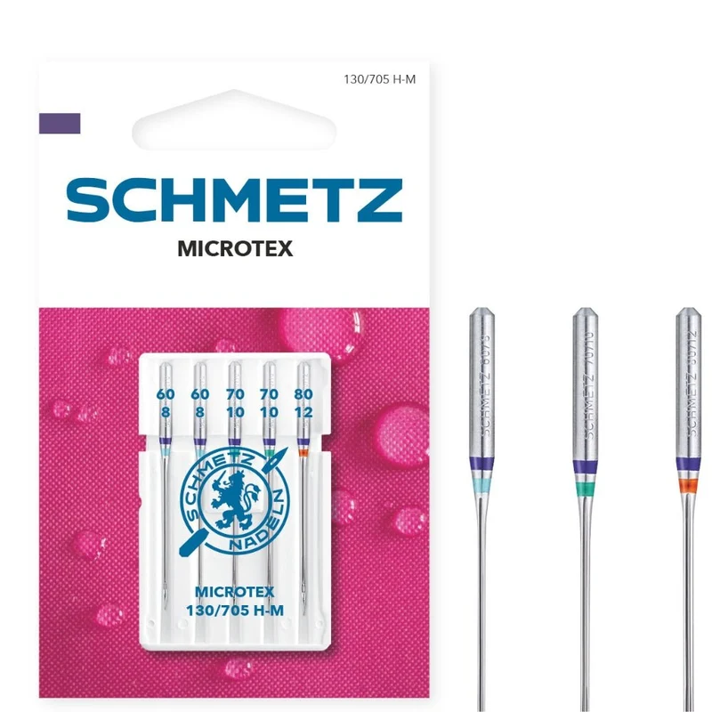 Schmetz Microtex-Nadeln 5er Mischpackung Stärke 60-80