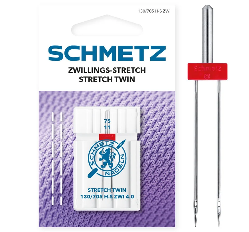 Schmetz Zwillings-Stretch-Nadeln 1er Packung Stärke 75