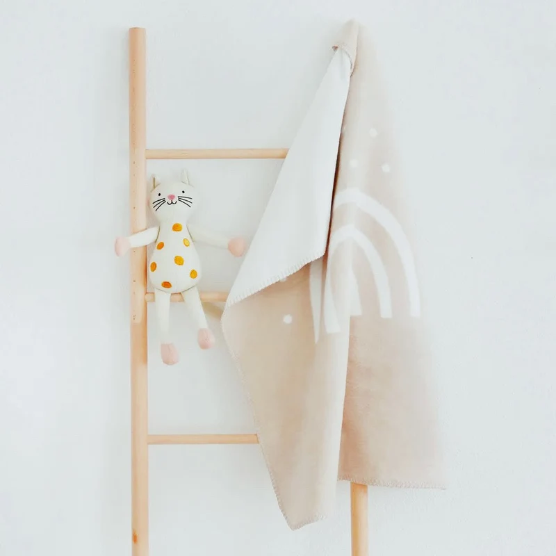 Babydecke Regenbogen - 100% Bio-Baumwolle – 70 × 100 cm