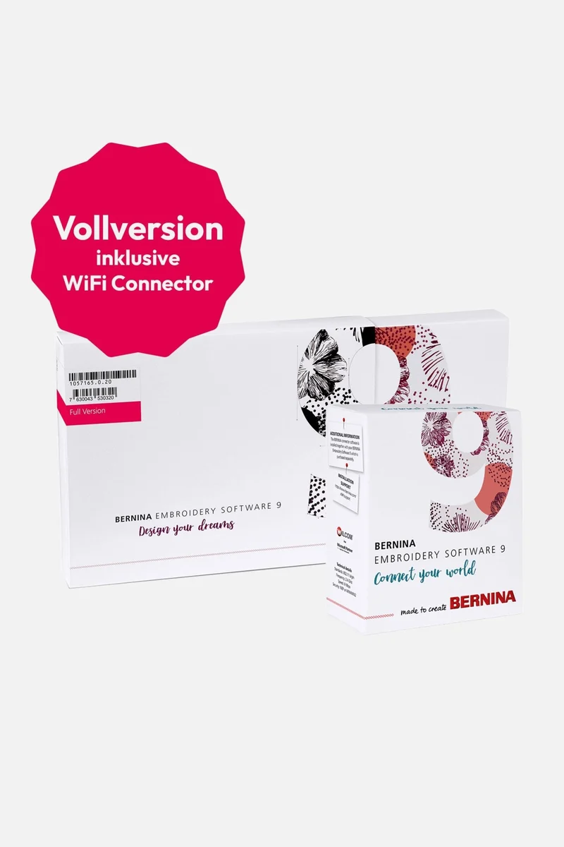 BERNINA V9 Designer Plus Sticksoftware (inkl. WiFi-Gerät)