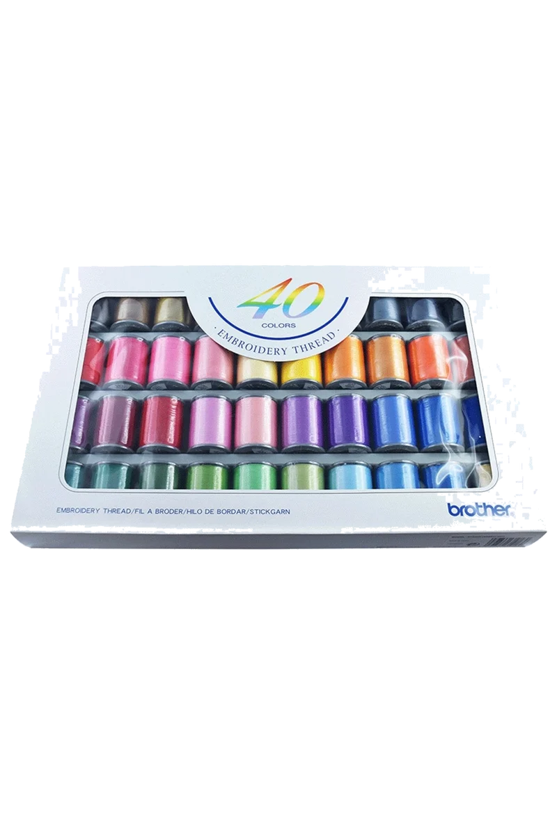 Brother Stickgarn-Set 40 Farben