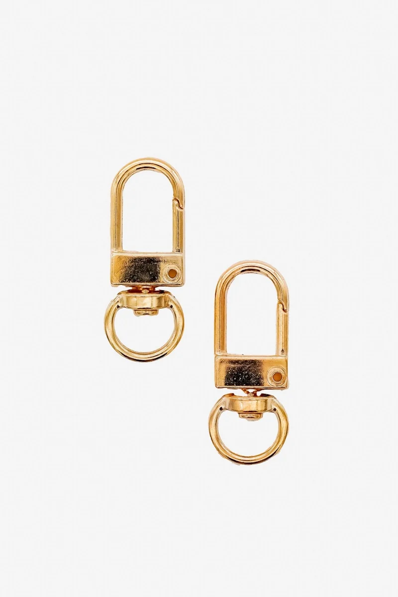 Karabiner (gold/silber) - 2 Stück
