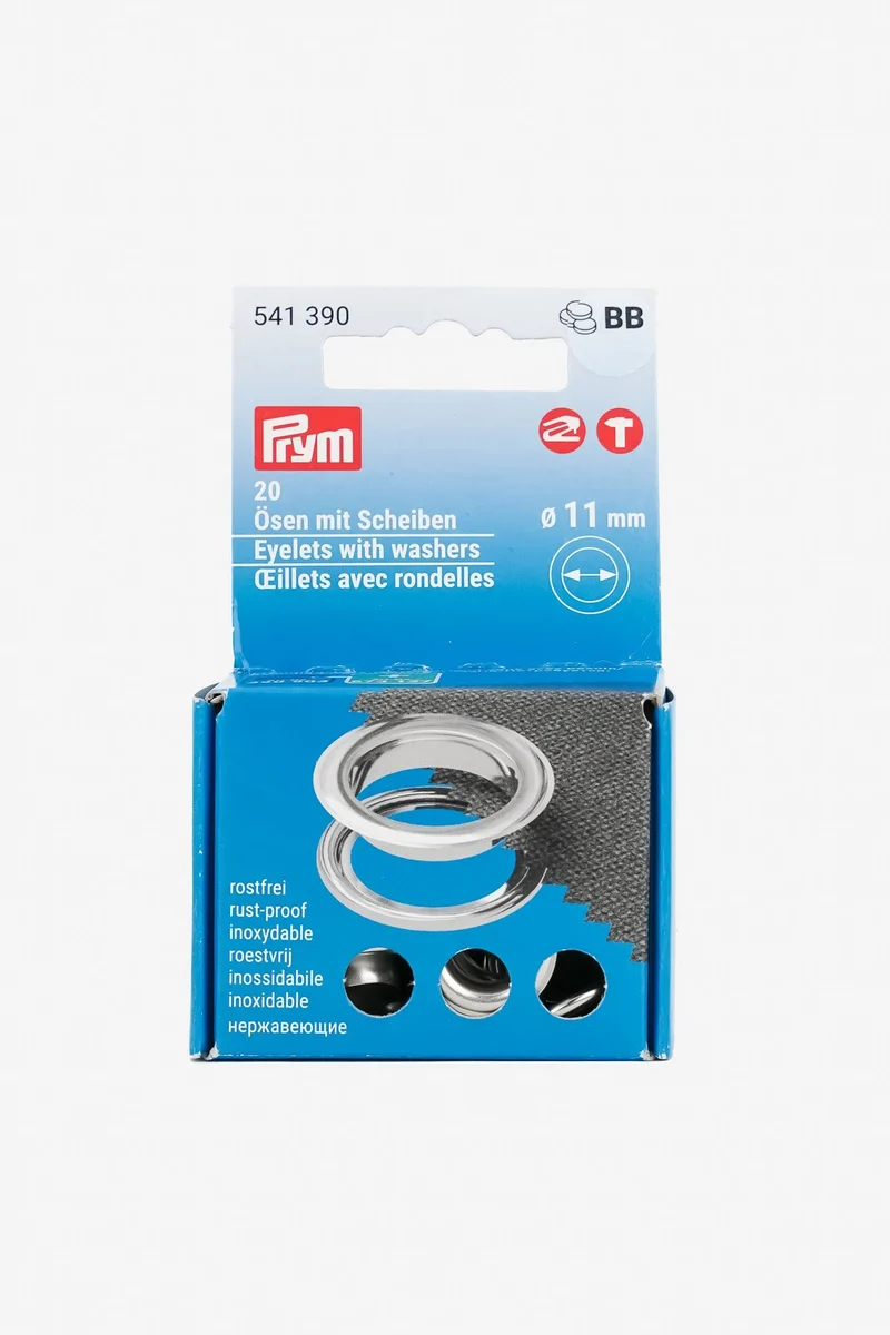 PRYM Ösen mit Scheiben mit Ø 11 mm und – 14 mm