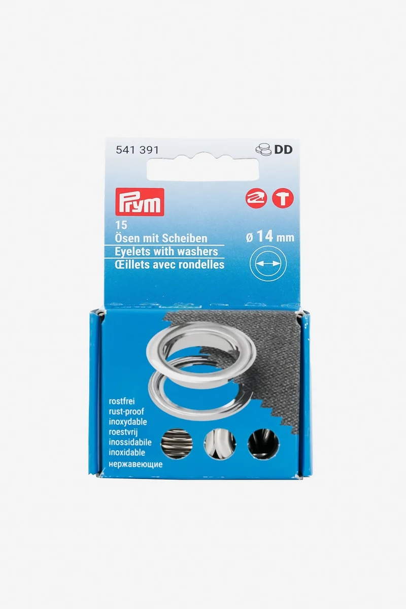 PRYM Ösen mit Scheiben mit Ø 11 mm und – 14 mm
