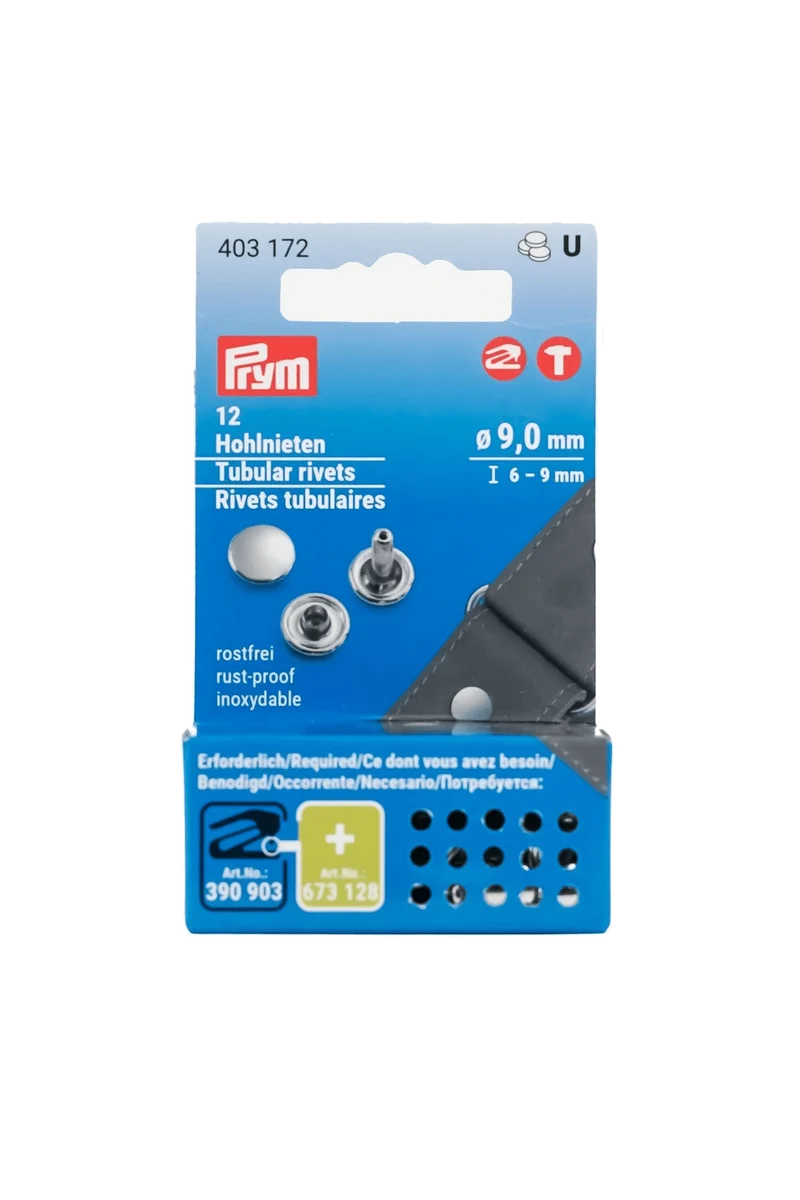 PRYM Hohlnieten mit Ø 7,5 mm und – 9 mm