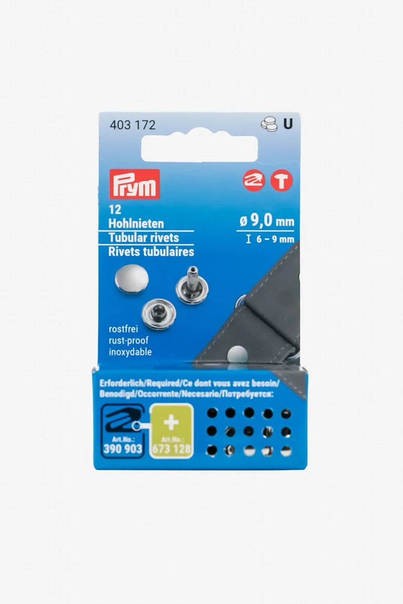 PRYM Hohlnieten mit Ø 7,5 mm und – 9 mm