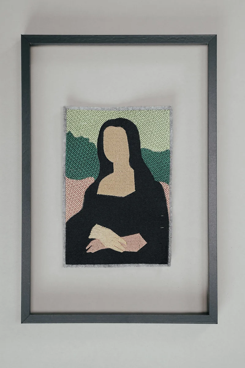 Stickdatei abstrakte Kunst »Mona«
