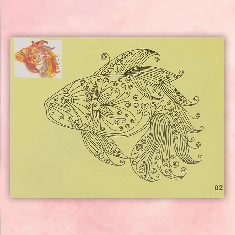 Art Addiction - Quilling Pattern Templates (18 pcs set)