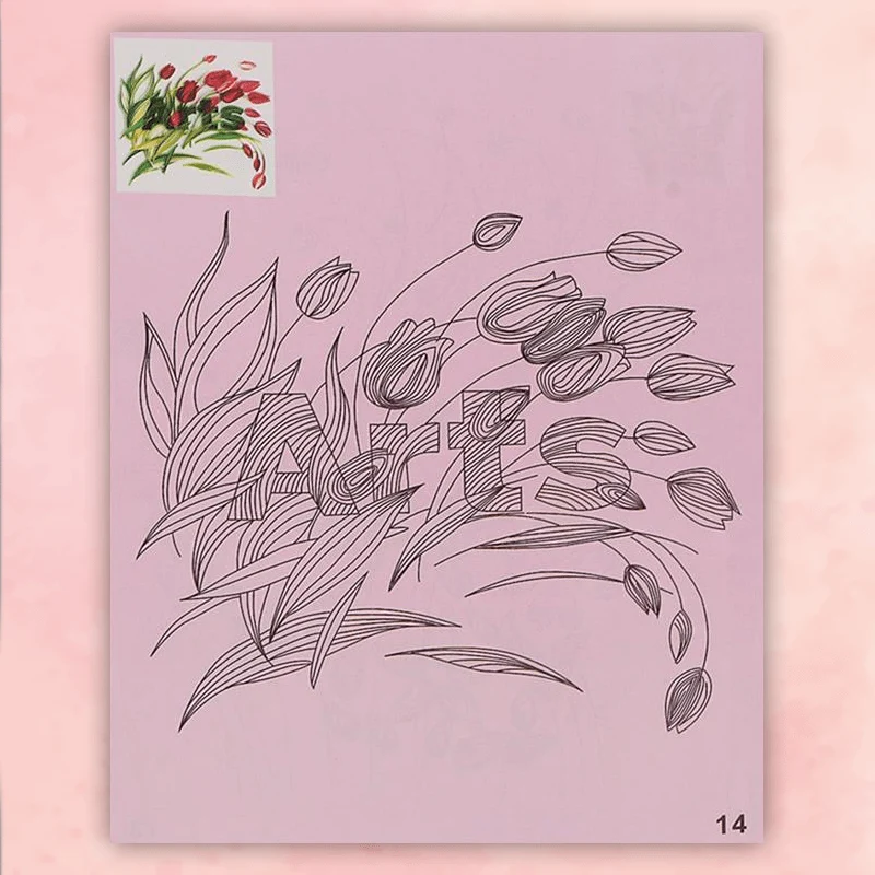 Art Addiction - Quilling Pattern Templates (18 pcs set)