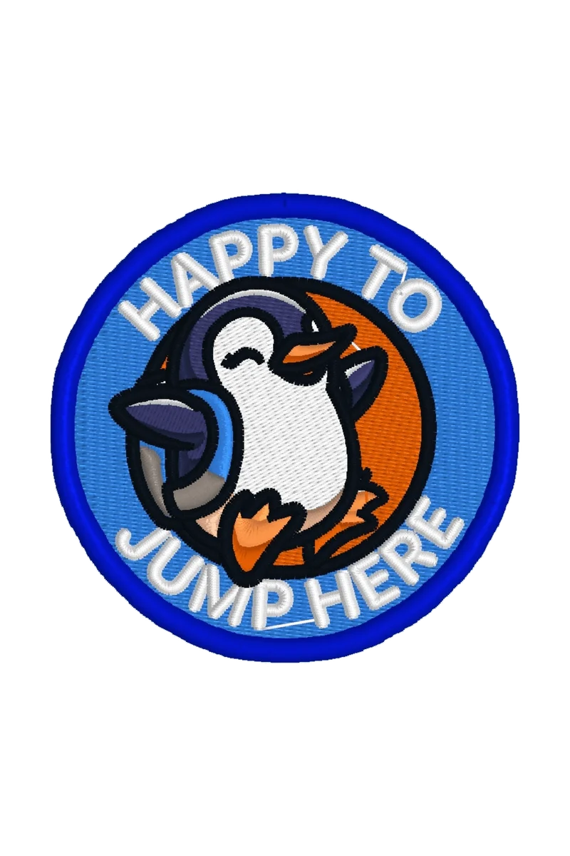 Stickdatei Patch »Happy Pinguin«