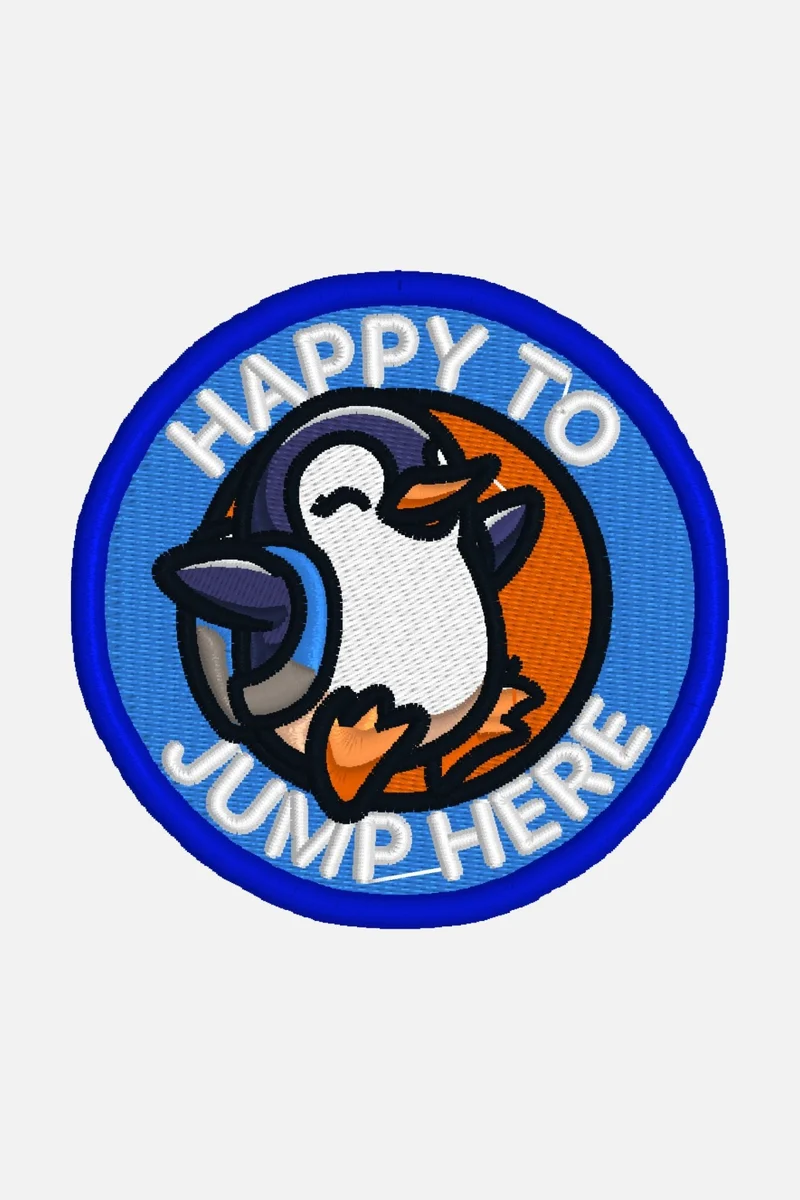 Stickdatei Patch »Happy Pinguin«
