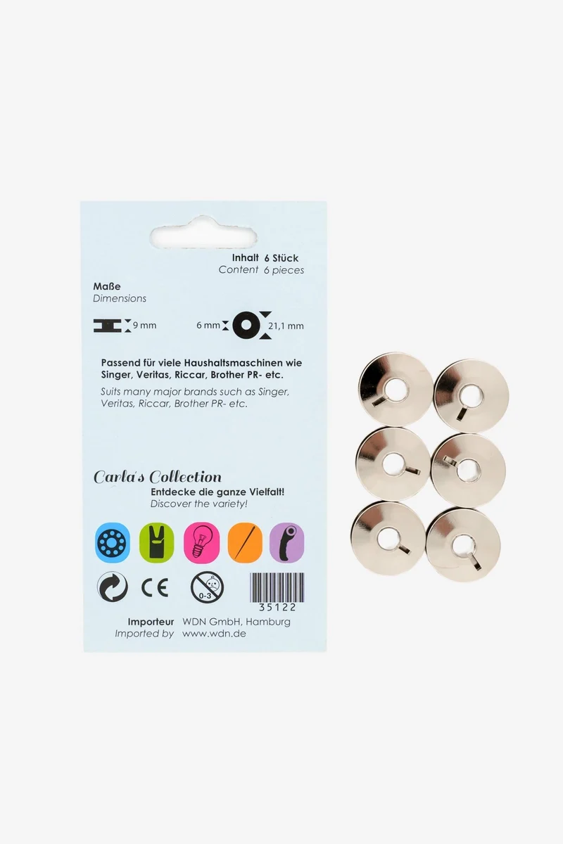 Carlas Collection Spulen für Umlaufgreifer aus Metall