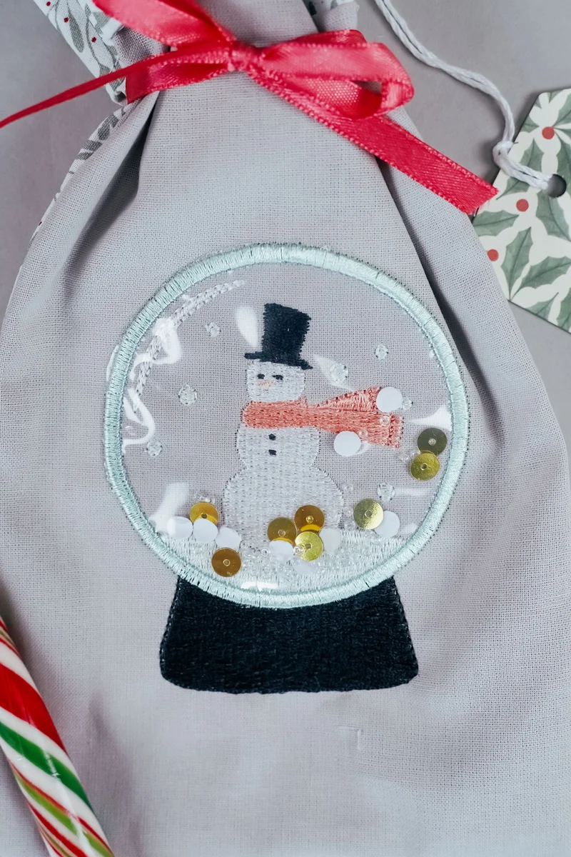 Stickdatei Schneekugel mit »Special Effect«