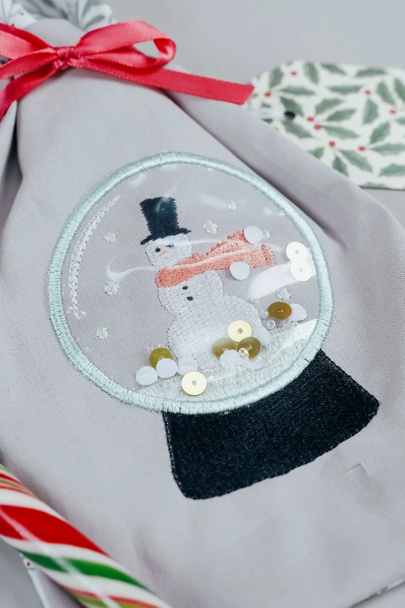 Stickdatei Schneekugel mit »Special Effect«
