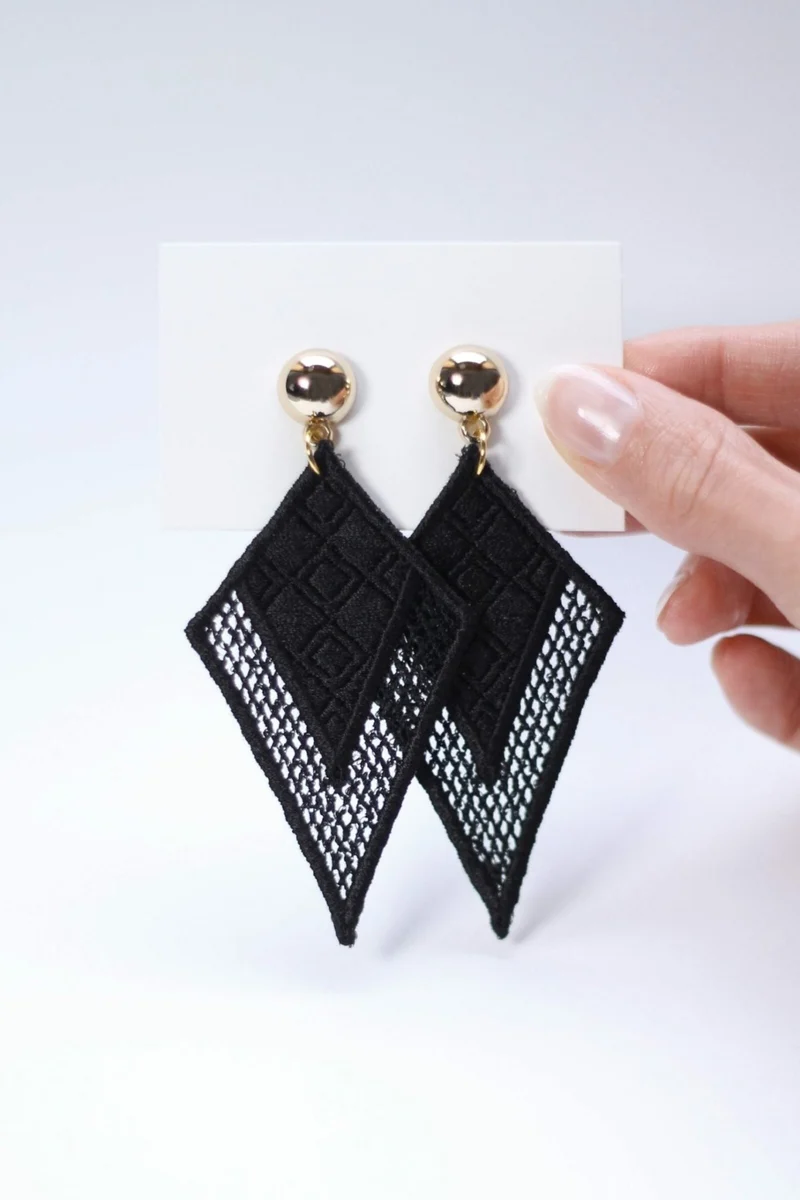 Stickdatei Lace Ohrringe