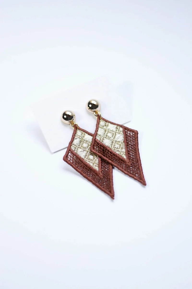 Stickdatei Lace Ohrringe