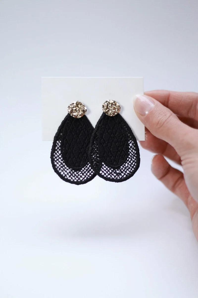 Stickdatei Lace Ohrringe
