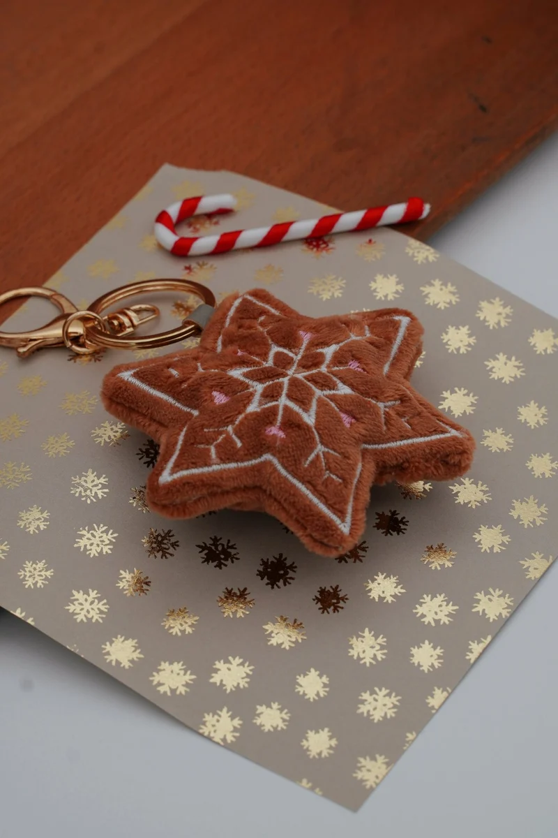 Stickdatei ITH Schneeflocke Lebkuchen