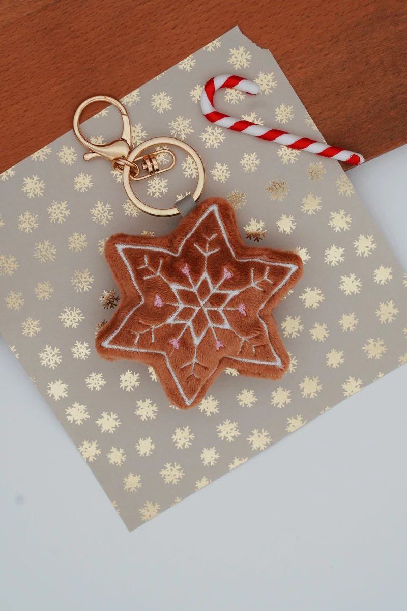 Stickdatei ITH Schneeflocke Lebkuchen