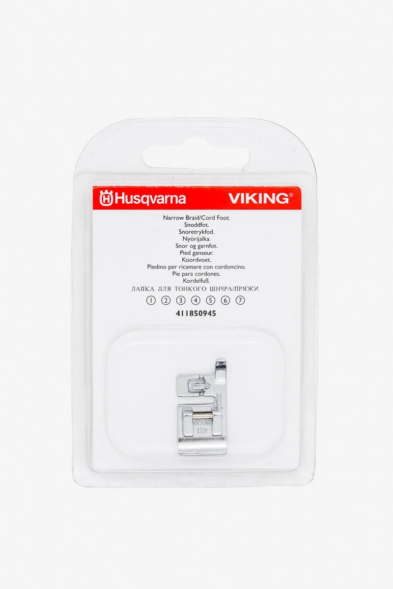 Husqvarna VIKING Kordelfuß (1, 2, 3, 4, 5, 6, 7)
