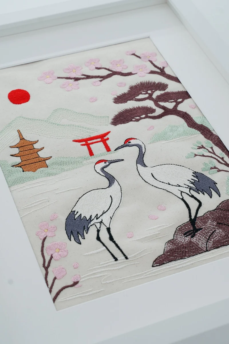 Stickdatei Japanischer Garten
