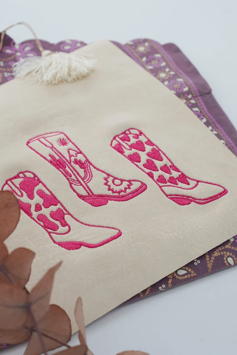 Stickdatei Cowboy-Boots