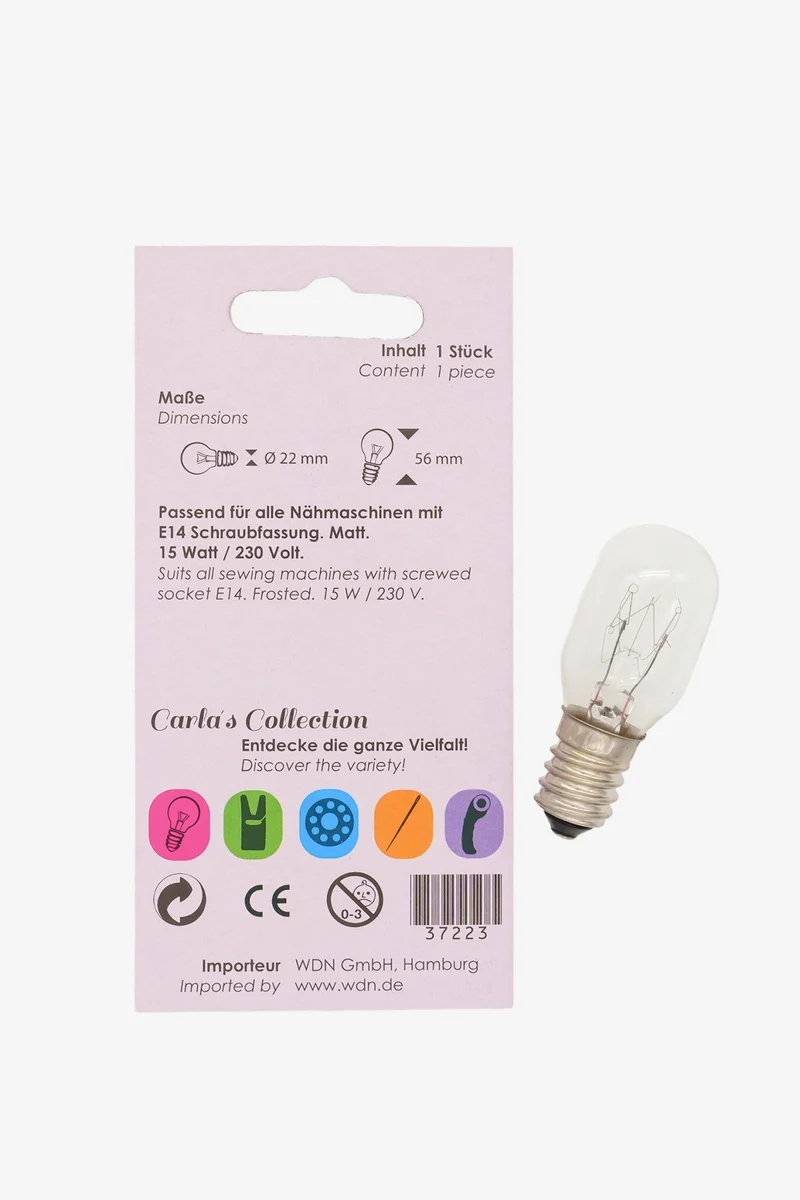 Carlas Collection Nähmaschinenlampe Schraubfassung E14