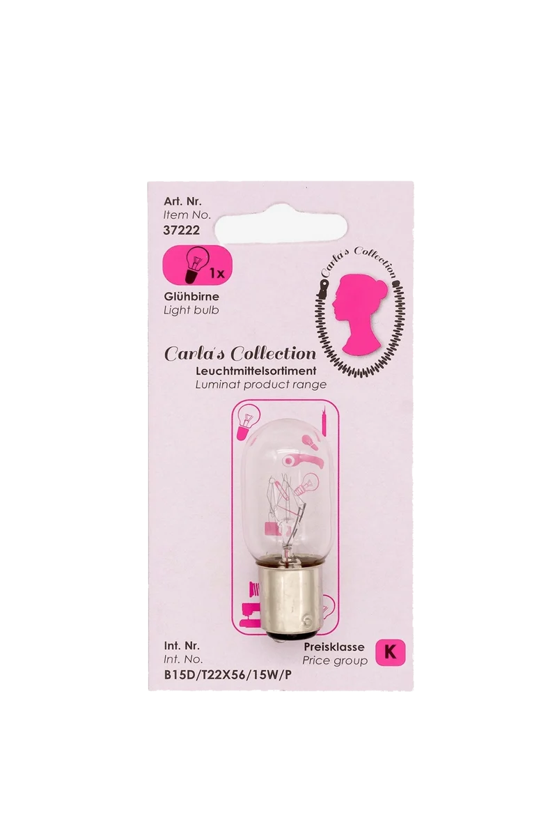 Carlas Collection Nähmaschinenlampe Steckfassung B15D