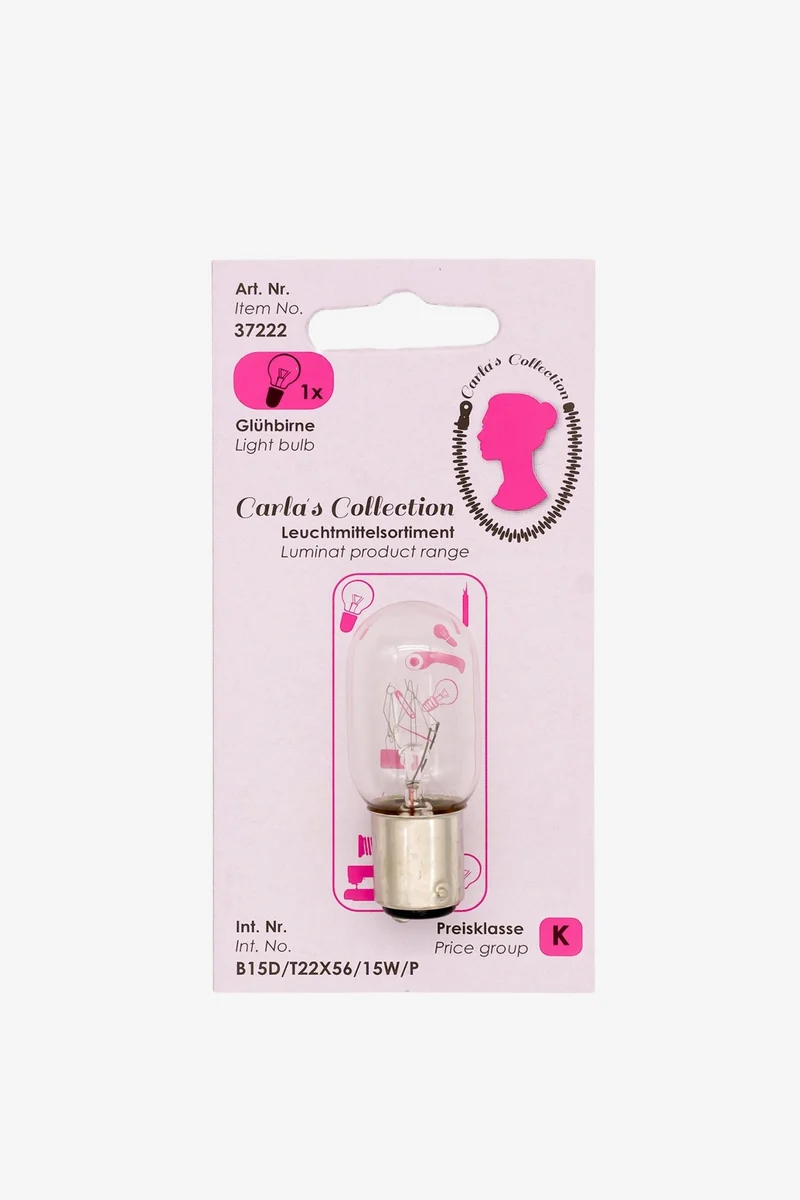 Carlas Collection Nähmaschinenlampe Steckfassung B15D