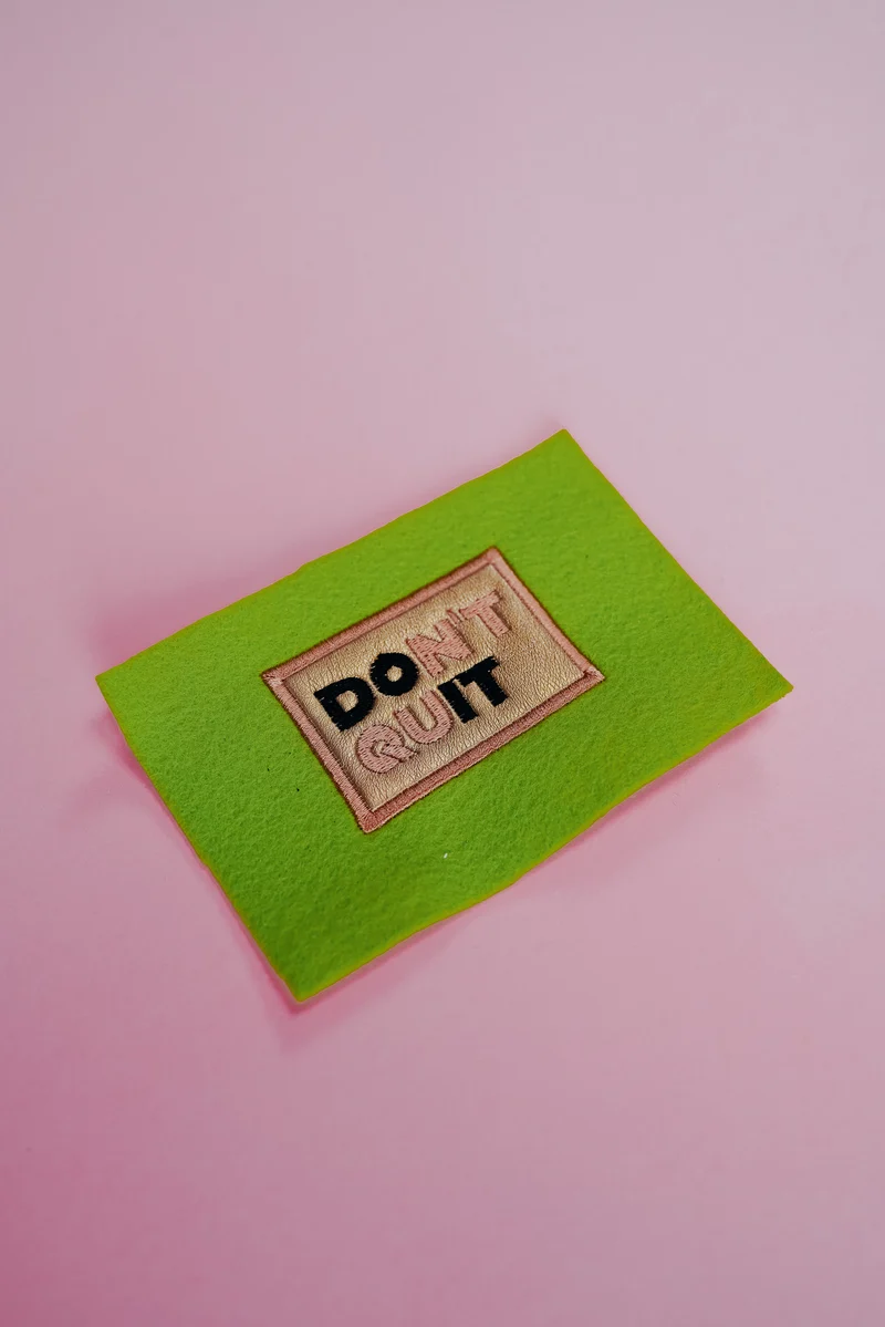 Stickdatei »Do it« (Don't quit)