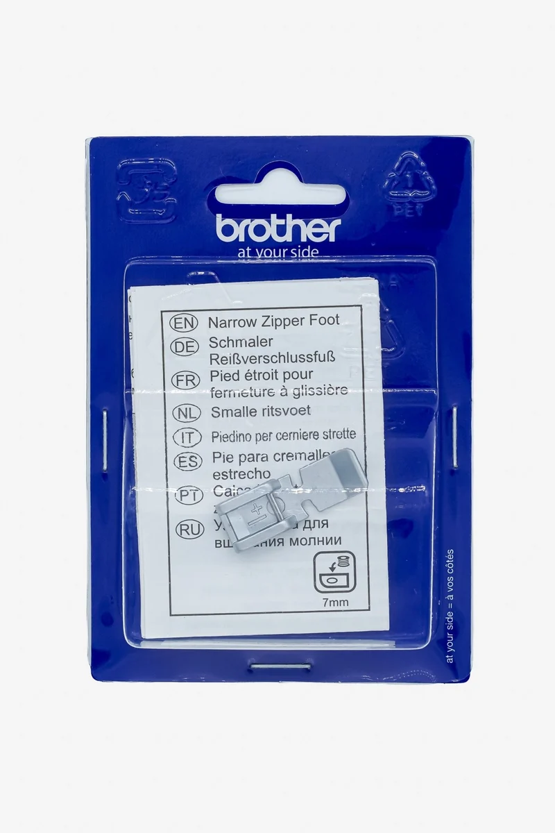 Brother schmaler Reißverschlussfuß