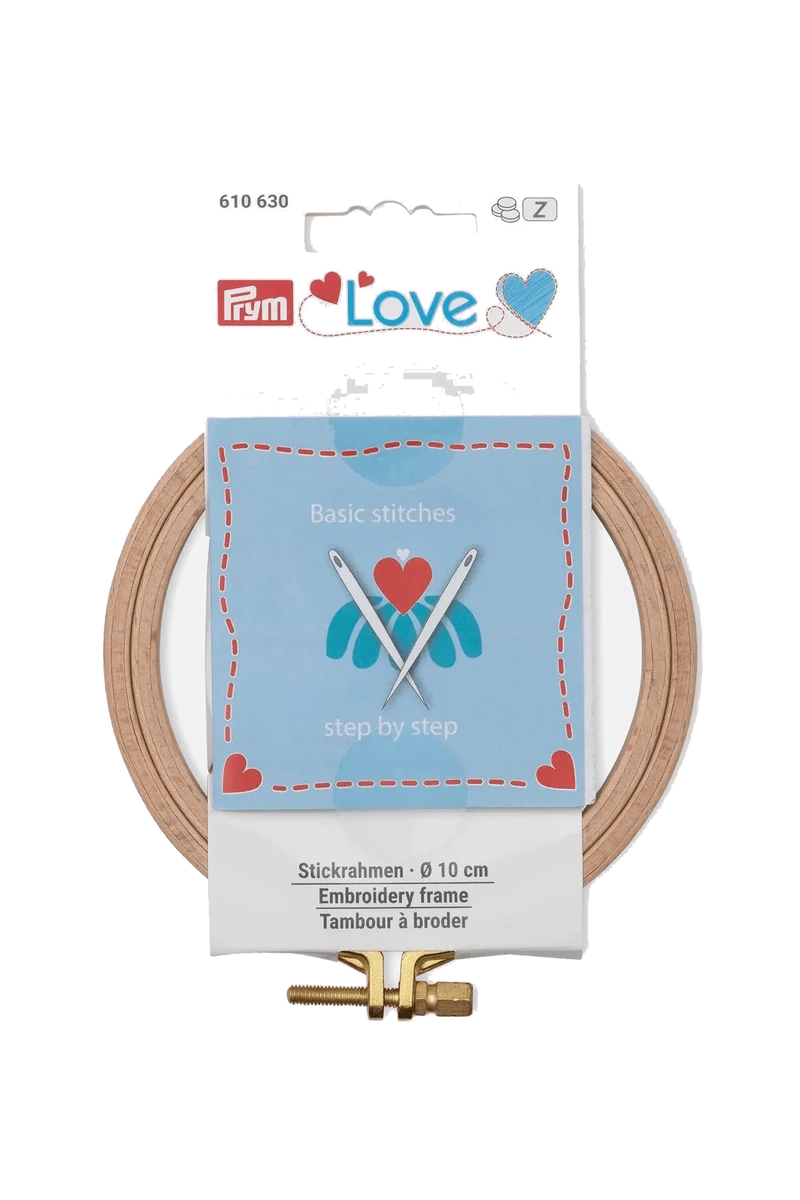 PRYM Love - Stickrahmen Buche – 10 cm