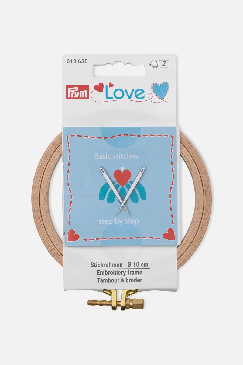 PRYM Love - Stickrahmen Buche – 10 cm