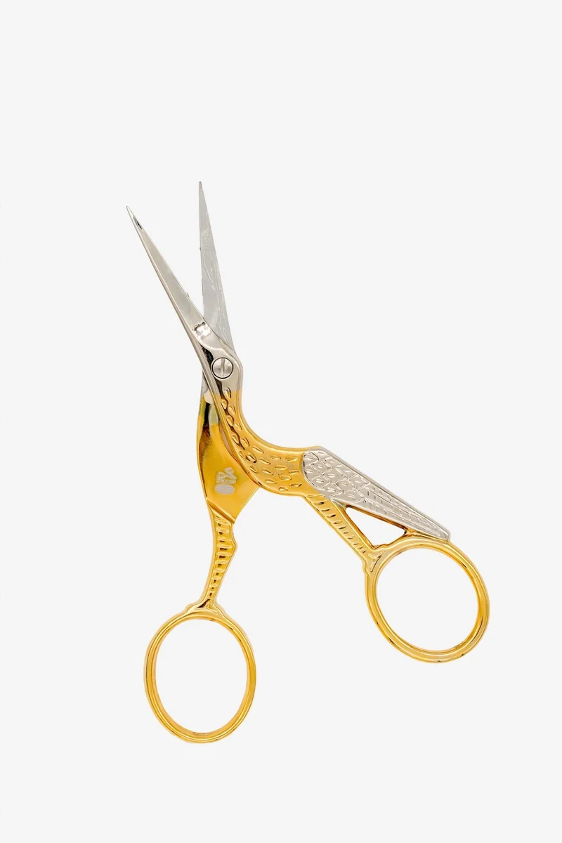 Premax Stickschere Storch (Gold/farbig) – OPTIMA Line