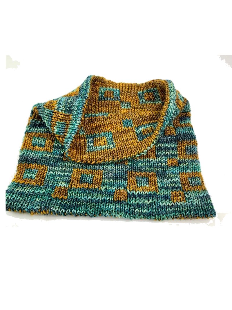Strickanleitung Schal SQUARE DROP LOOP (PDF)