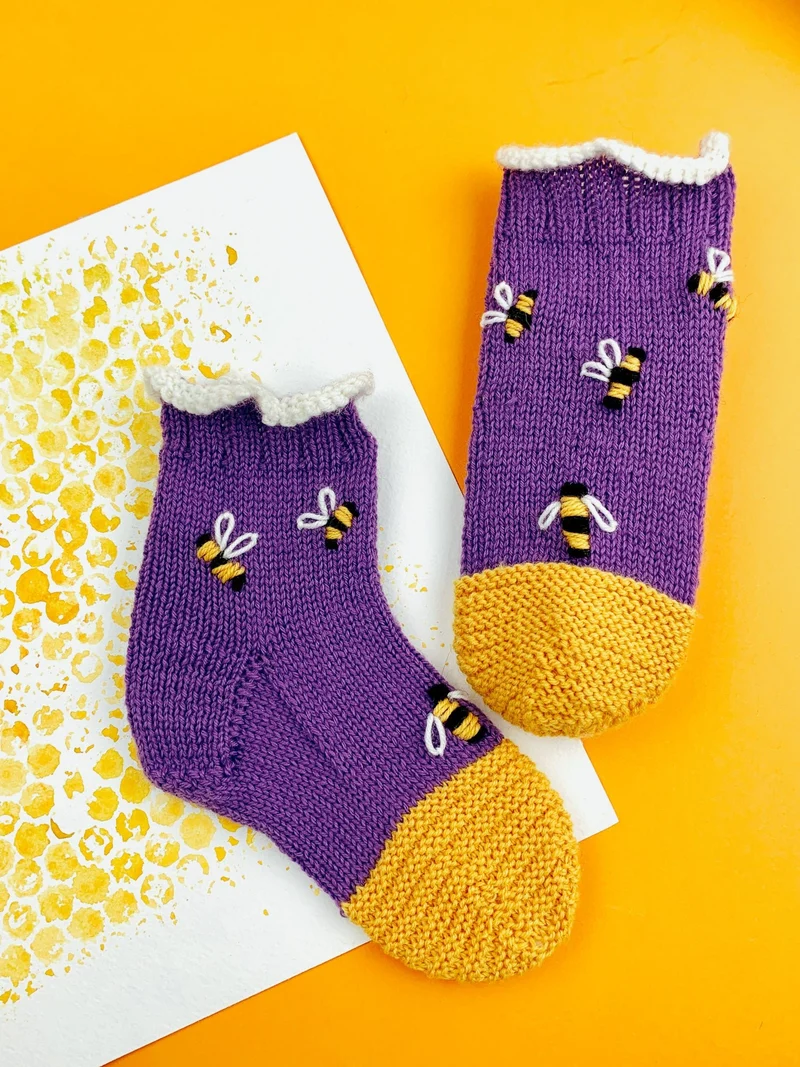 Strickanleitung Kindersocken BIENCHENSOCKS (PDF)