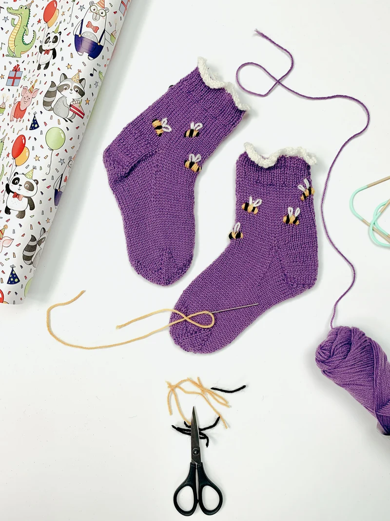 Strickanleitung Kindersocken BIENCHENSOCKS (PDF)