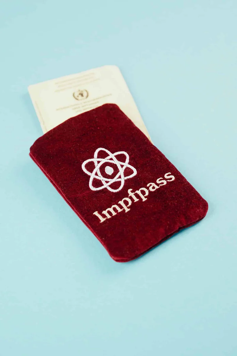ITH Stickdatei Impfpass Hülle