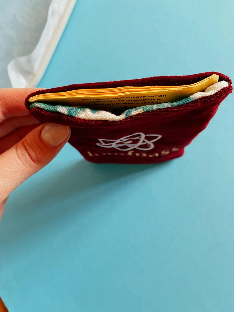 ITH Stickdatei Impfpass Hülle