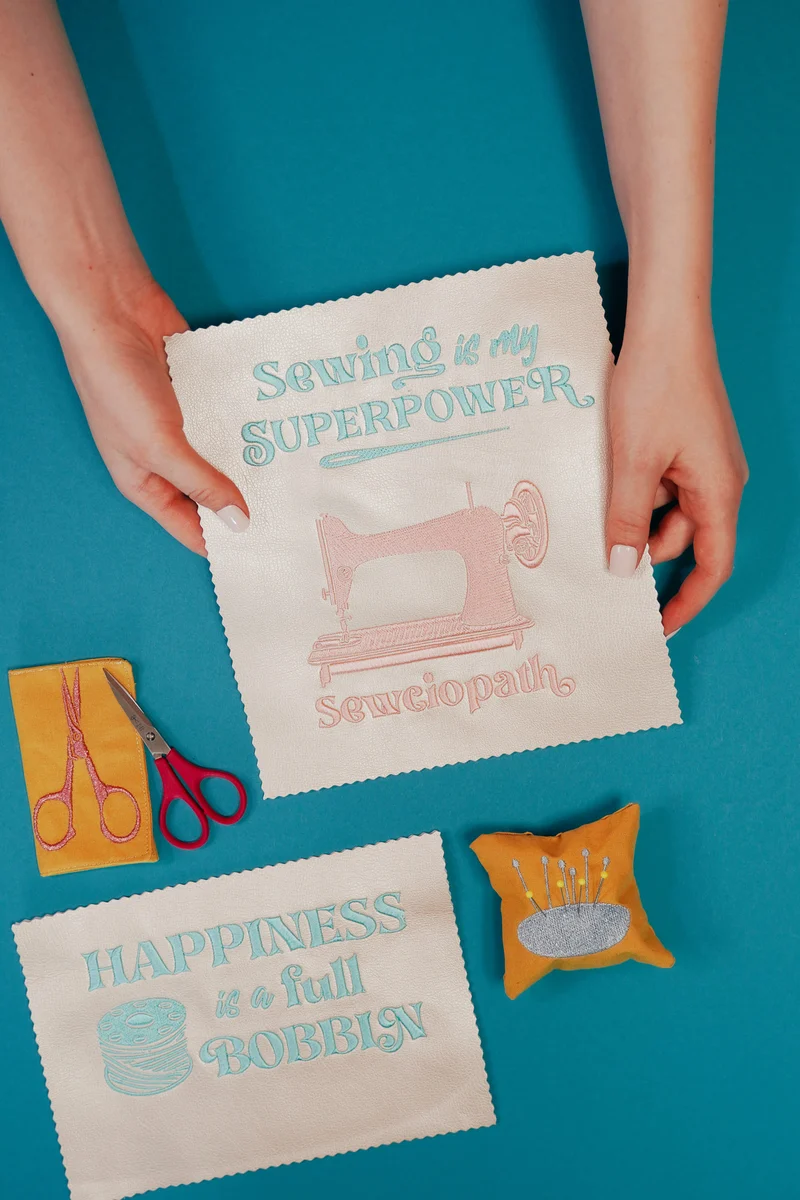Stickdatei 5x Sewing Superpower Motive