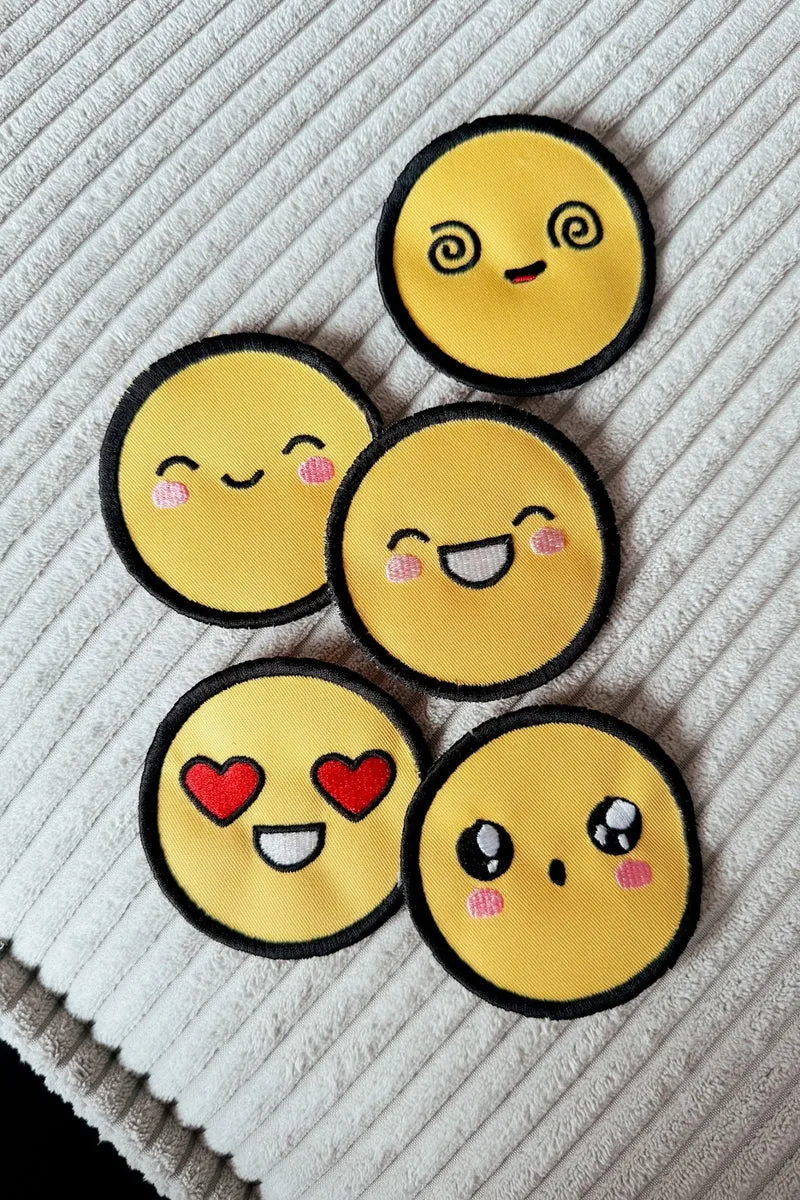 Stickdatei Set Klätsch »Smileys«