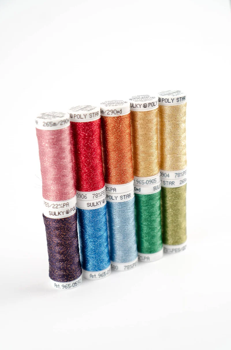 Sulky Stickgarn Set Poly Sparkle – 10 × 265 m