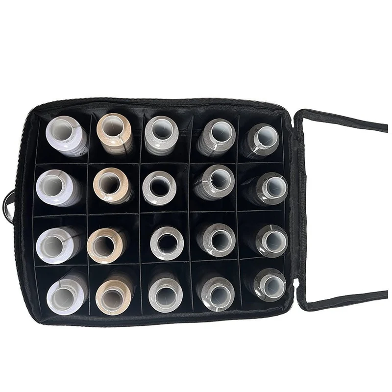 Phönix Garntasche mit 20 Overlock Garnrollen