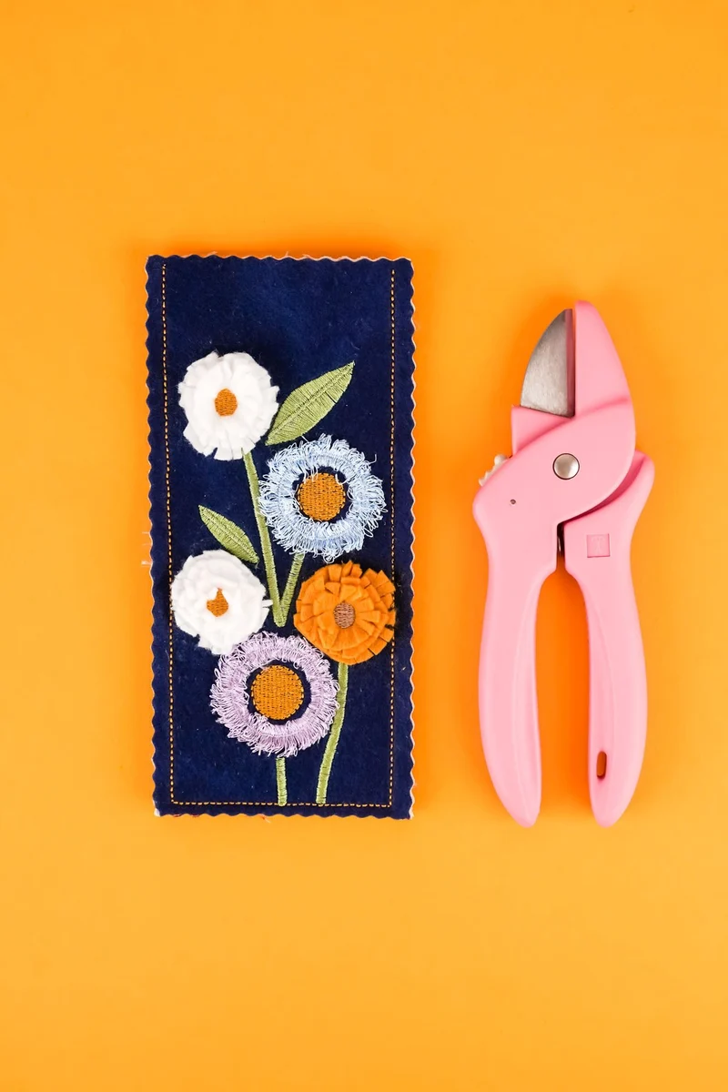 ITH Stickdatei - Etui für Blumenschere (3 Varianten inkl.)