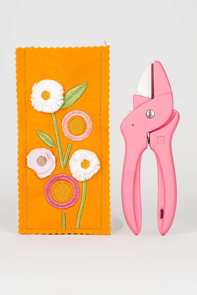 ITH Stickdatei - Etui für Blumenschere (3 Varianten inkl.)