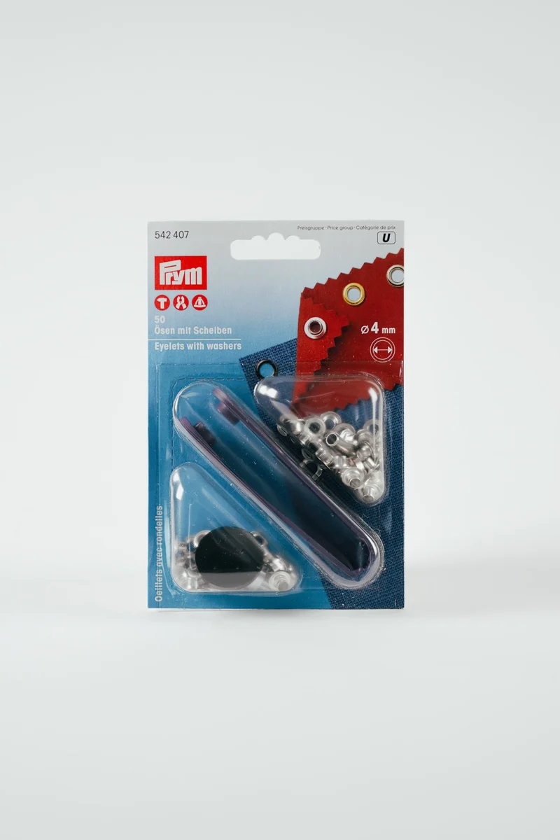 PRYM Ösen und Plättchen – 4 mm