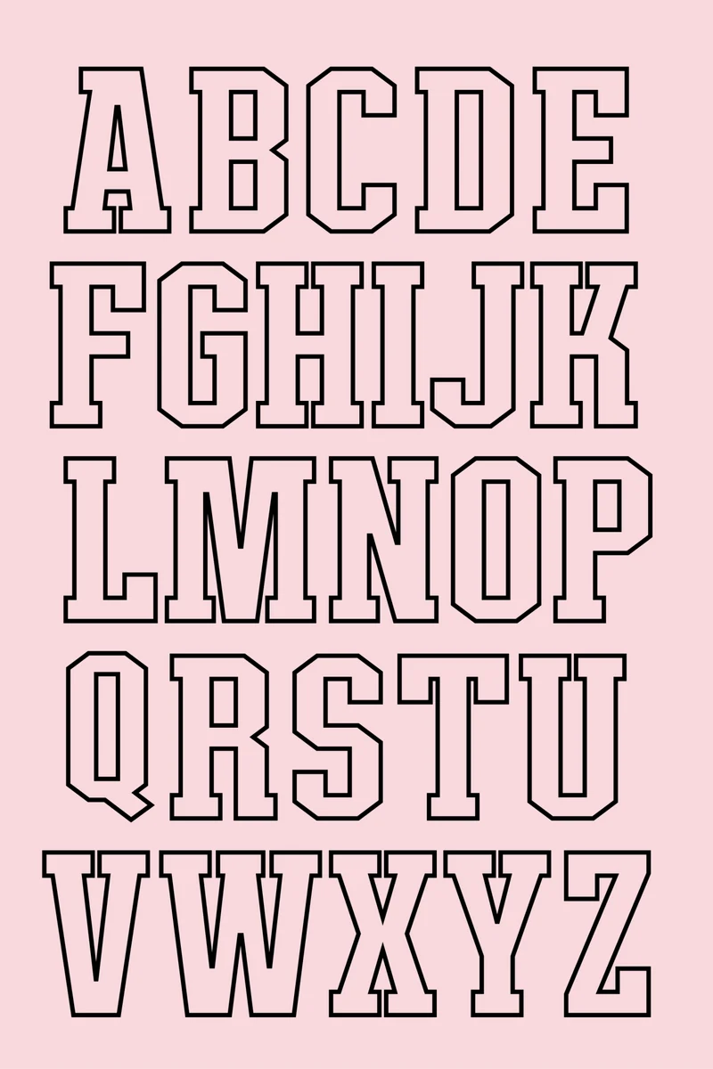 Stickdatei Alphabet »University«