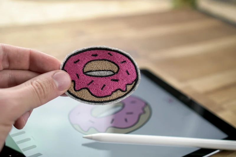 Stickdatei Donut – 69,6 × 49,6 mm