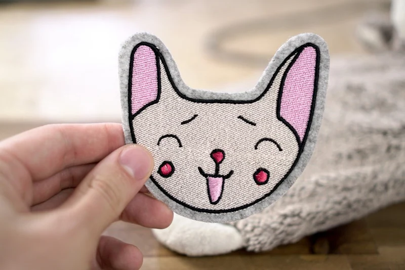 Stickdatei Katze "Catty" – 92,3 × 85,5 mm