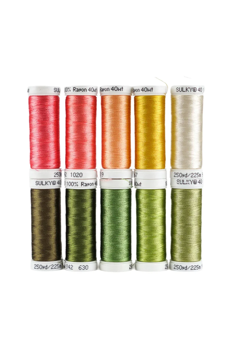 Sulky Stickgarn Set »SPRINGTIME« (Rayon 40) – 10 × 225 m